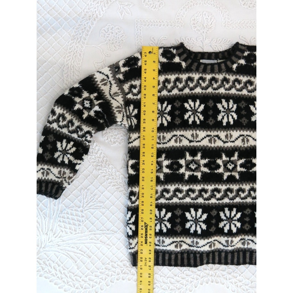 Vintage Paul Harris Design Sweater M Tunic Nordic Fair Isle Wool Blend Scandi - Picture 2 of 7